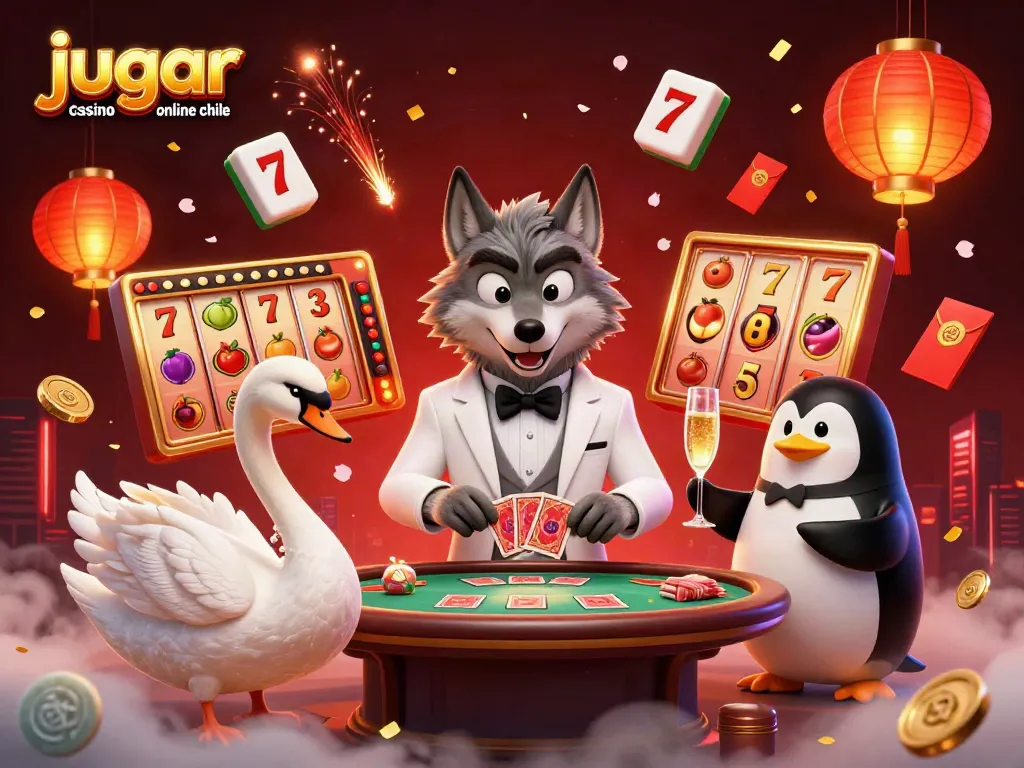 Gana jugando en un casino online en Chile con tragamonedas, jackpots y personajes extravagantes.