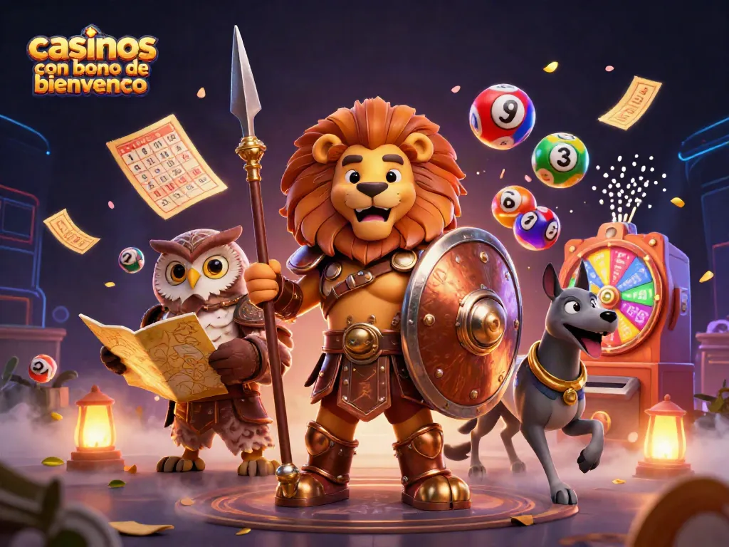 Casino con bono de bienvenida: ilustra un león espartano y una estrategia de juego llena de premios