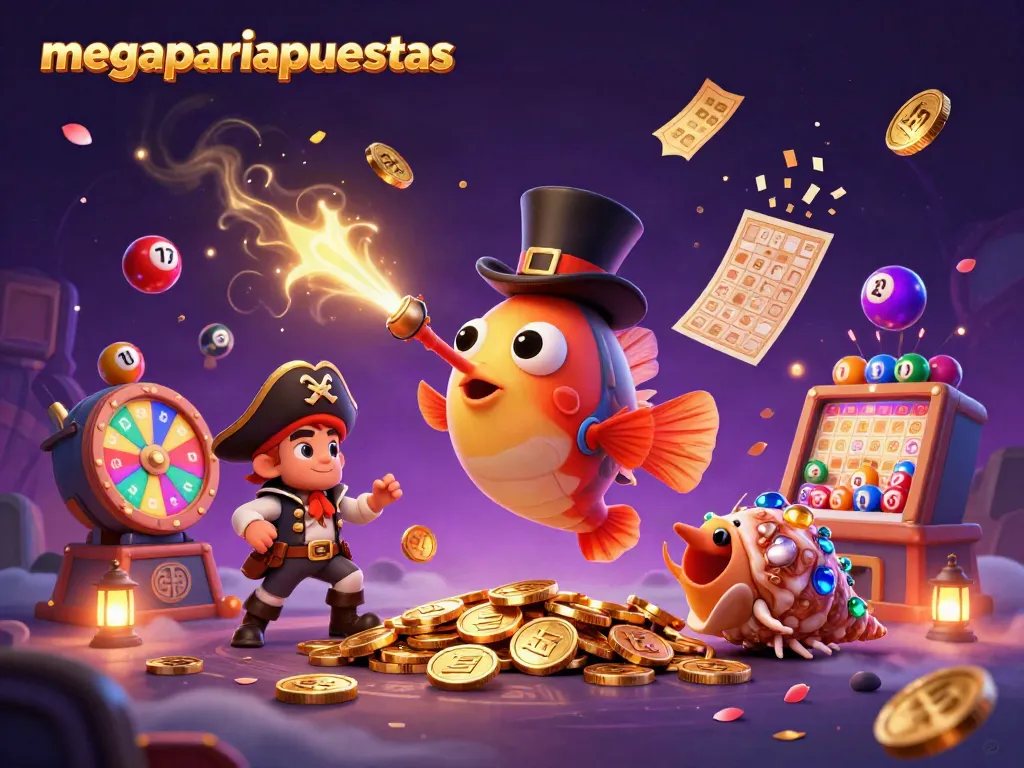 Juega y gana en megapariapuestas con esta divertida ilustración de casino.