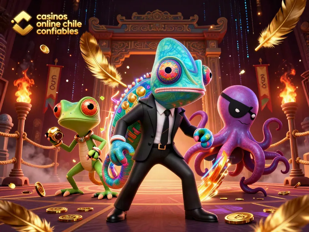 Un emocionante momento en casinos online Chile confiables con un carismático agente y un gecko lleno de gadgets.