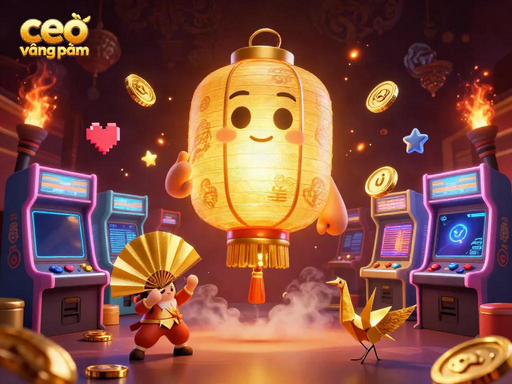 Experience the charm of ceo vương phạm in a vibrant casino scene filled with golden elements.