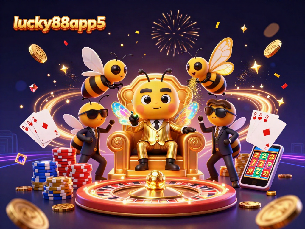 Experience thrilling wins at lucky88app5 with bumblebee boss and casino treasures in dynamic 3D art.