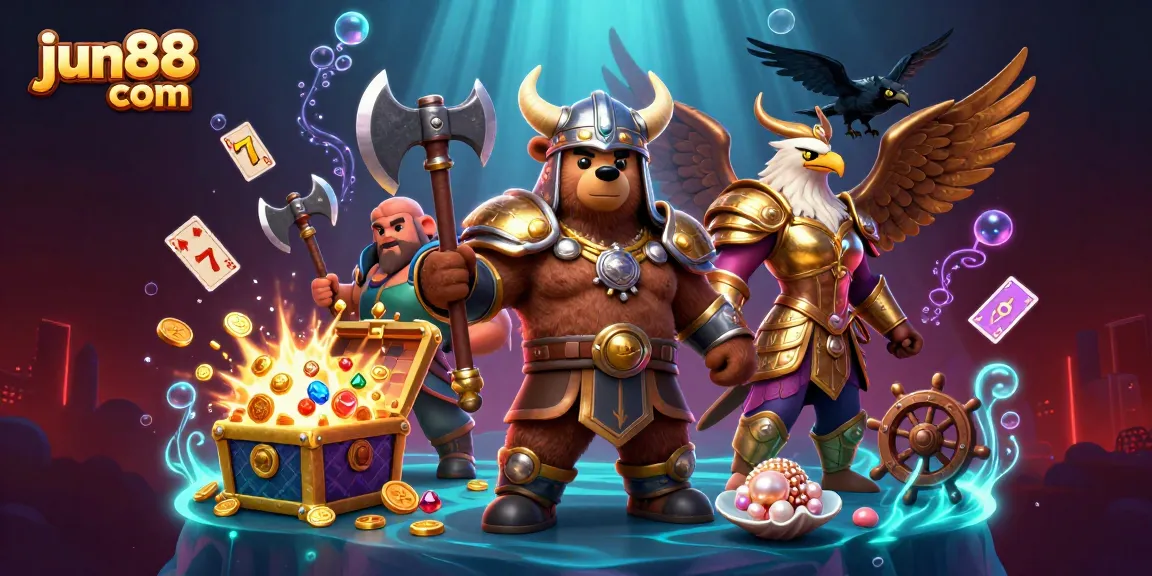 Experience the thrill of gaming at jun88 com with this vibrant 3D casino scene illustrating exciting slot elements.