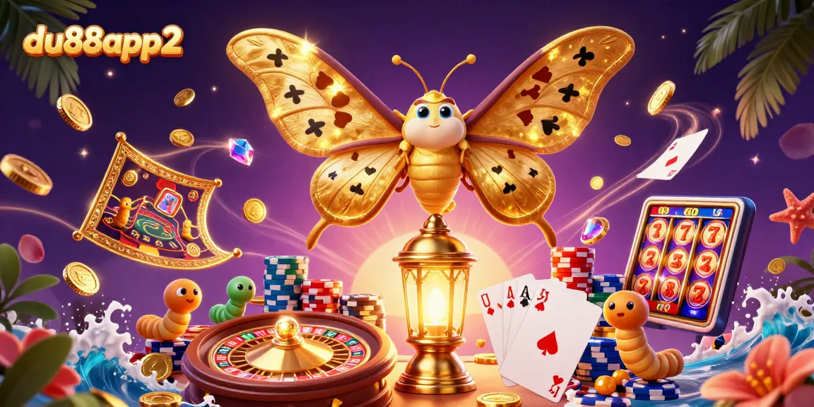 Experience thrilling casino action with du88app2 in this vibrant 3D illustration.