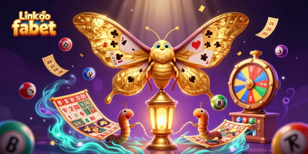 Engage with Link vào fabet through vibrant casino-themed 3D illustration showcasing dynamic gaming elements and rich visuals.