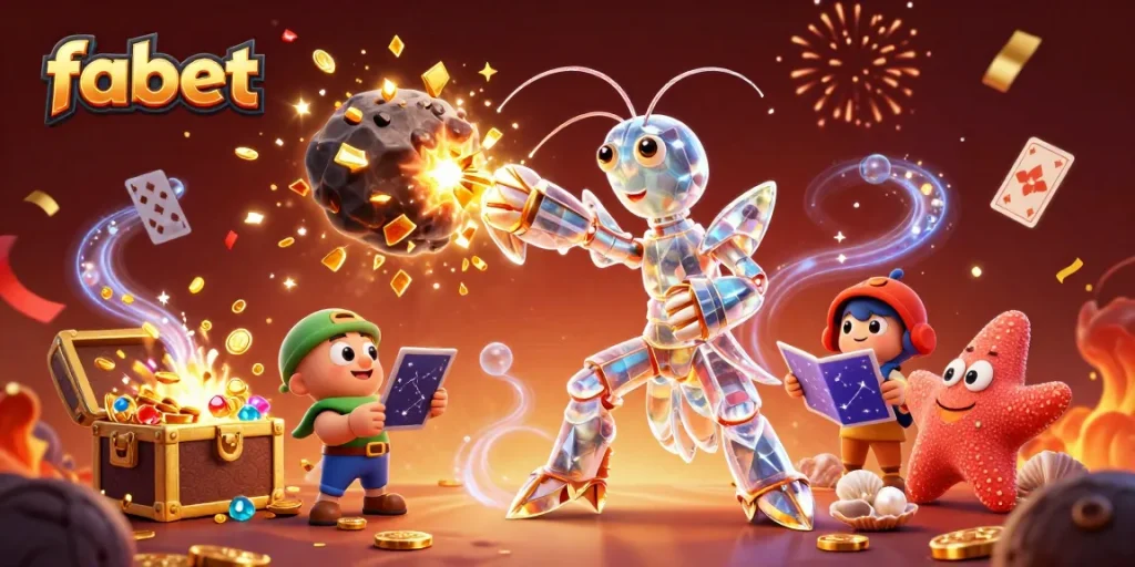 Experience thrilling wins with fabet's vibrant underwater casino scene full of treasures.