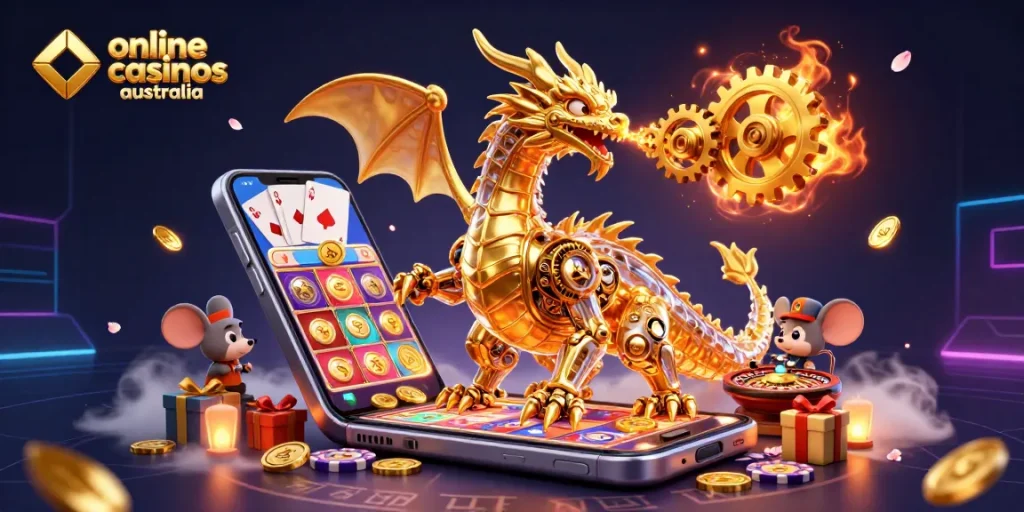 Experience the excitement of online casinos Australia through a vibrant, interactive gaming scene.