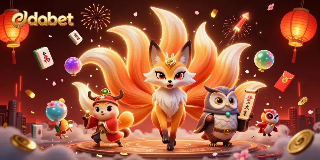 Catch exciting winning moments at dabet with vibrant casino characters and dynamic game symbols.